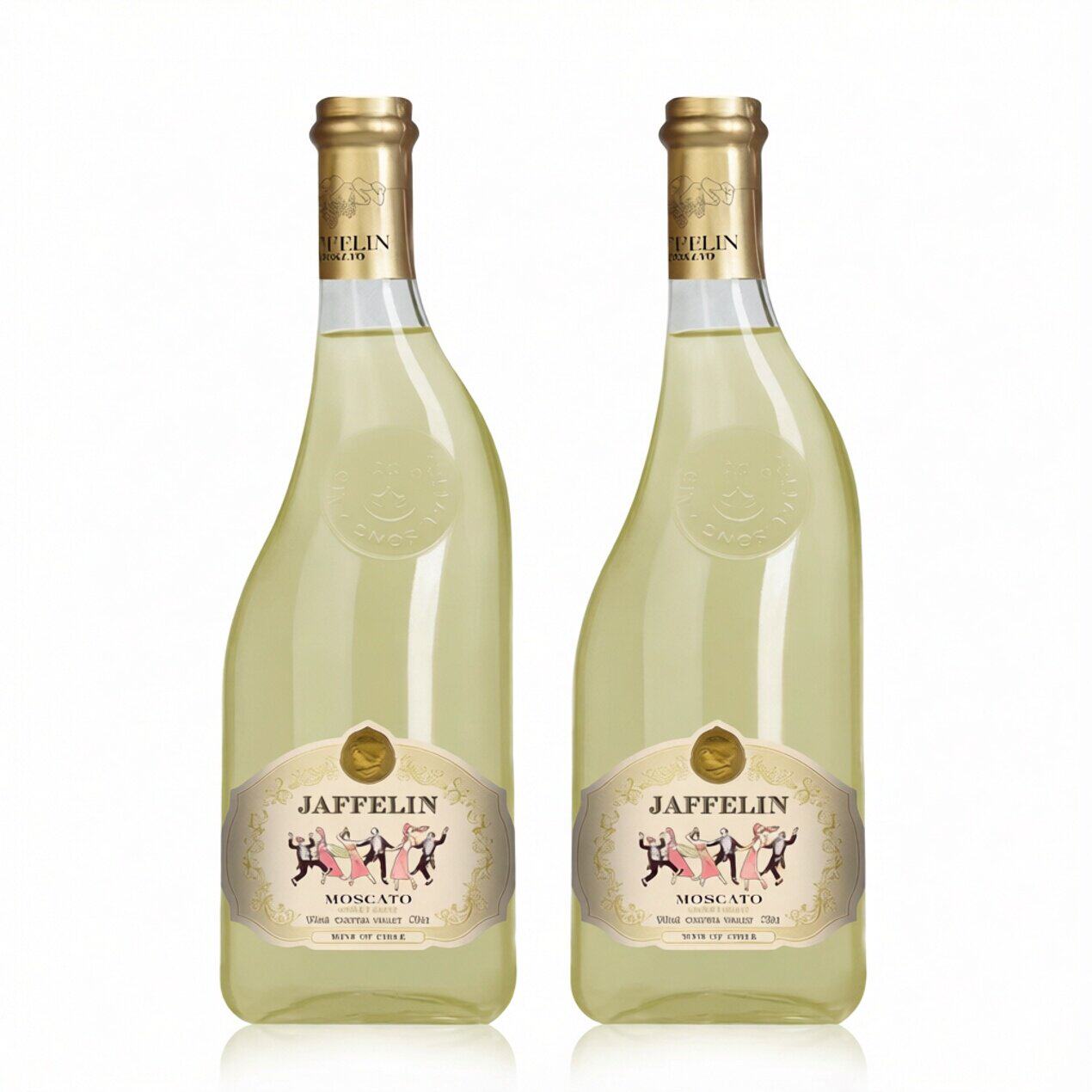 歪脖子双只装特价 夏菲林莫斯卡托甜白葡萄酒甜白微醺低度750ml