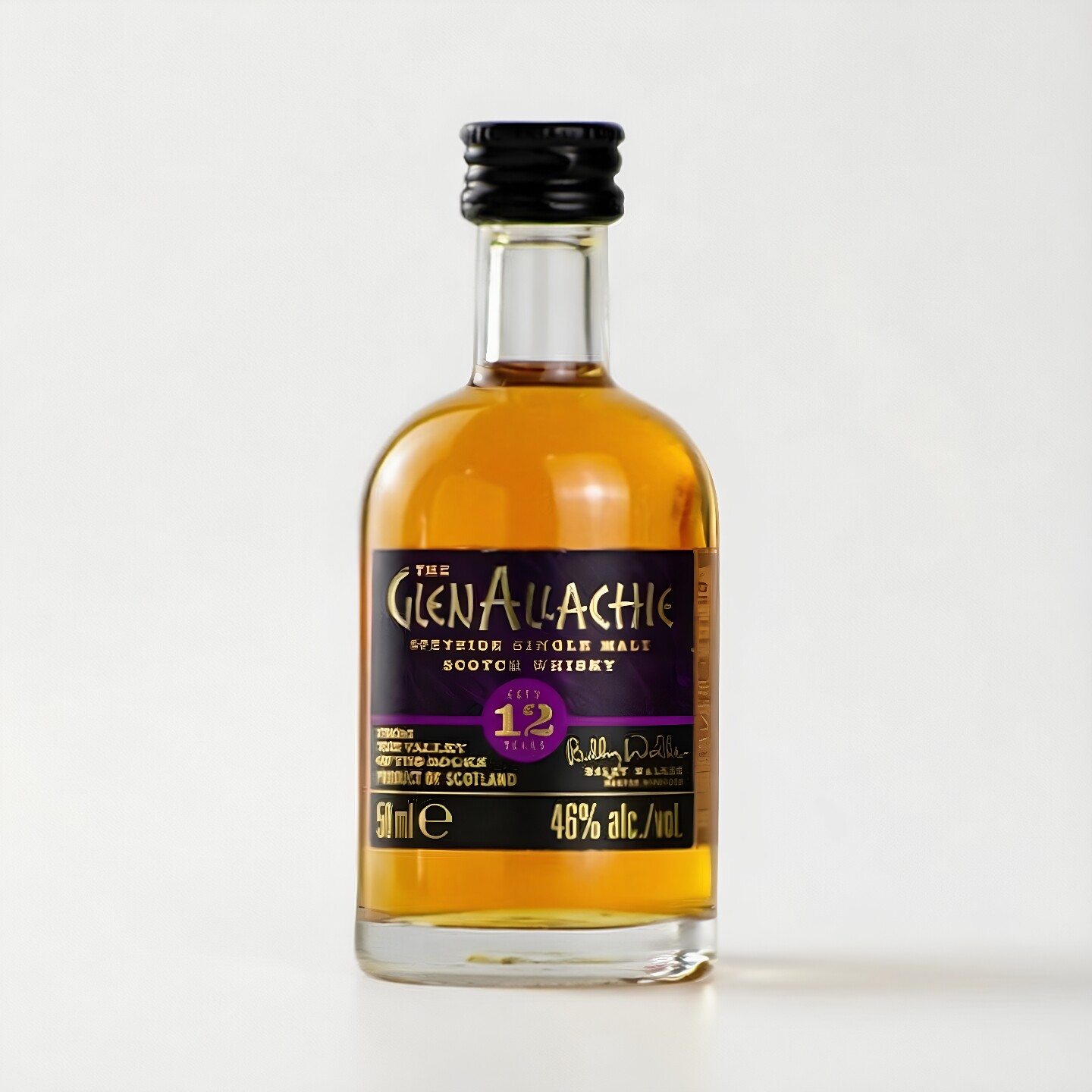 格兰纳里奇12年单一麦芽威士忌 50ml 英国瓶装迷你小酒伴旧版国行