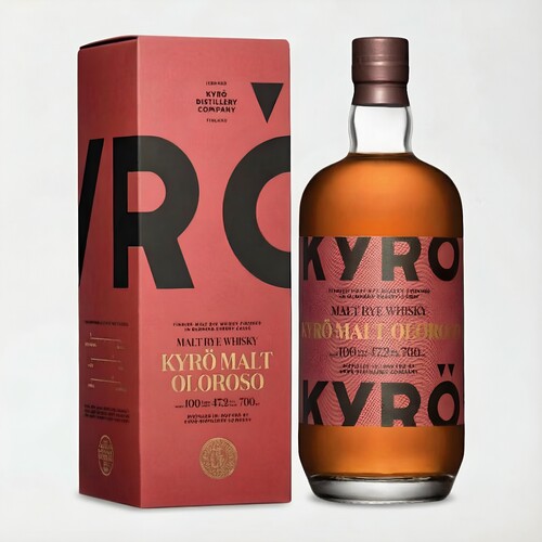 KYRO岚博 奥洛索雪莉桶威士忌 纯黑麦芬兰进口洋酒烈酒700ml 国行