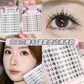 免胶款 Minetook白玉兰假睫毛淡颜灵动上镜款 韩系眼睫毛上镜分段式