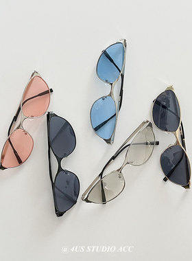 时髦街拍复古y2k亚文化个性墨镜