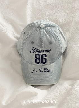 重工复古水洗做旧潮牌棒球帽男女2026春季新款鸭舌帽显脸小遮阳帽