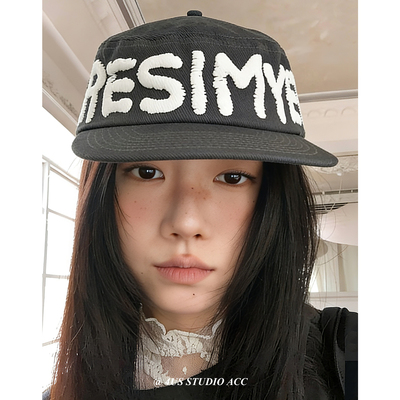 韩国ig博主同款发泡字母棒球帽