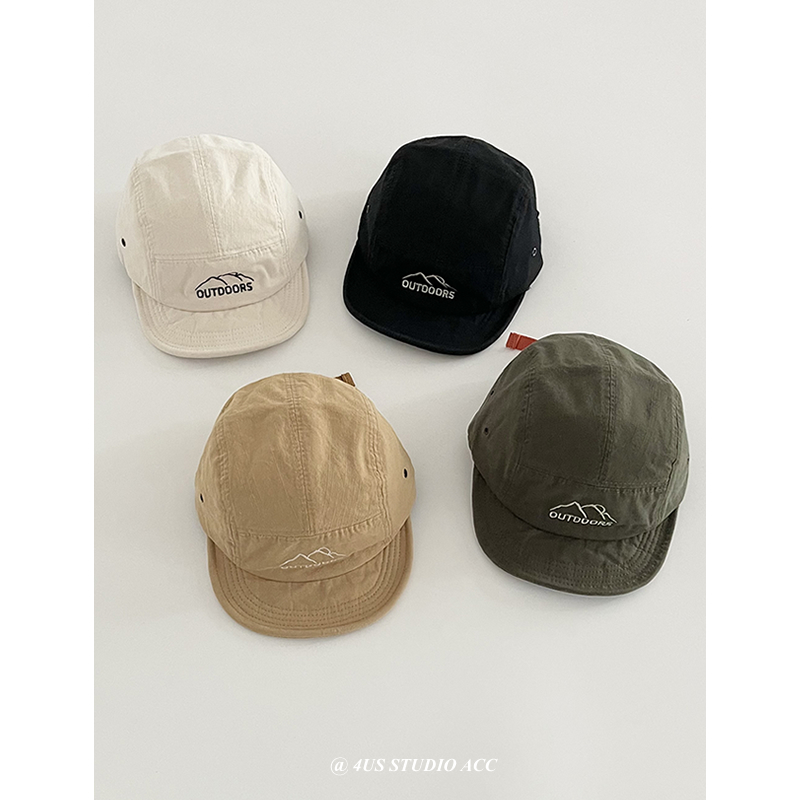 日系工装风户外短檐鸭舌帽