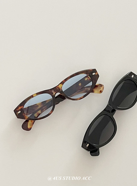 街头时髦复古ig博主同款猫眼墨镜男女防紫外线甜酷辣妹太阳眼镜潮