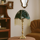 复古台灯美式 法式 轻奢流苏客厅装 饰中古vintage怀旧卧室床头灯