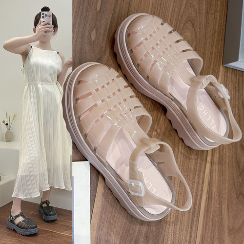 巴西厚底罗马凉鞋女沙滩鞋雨鞋