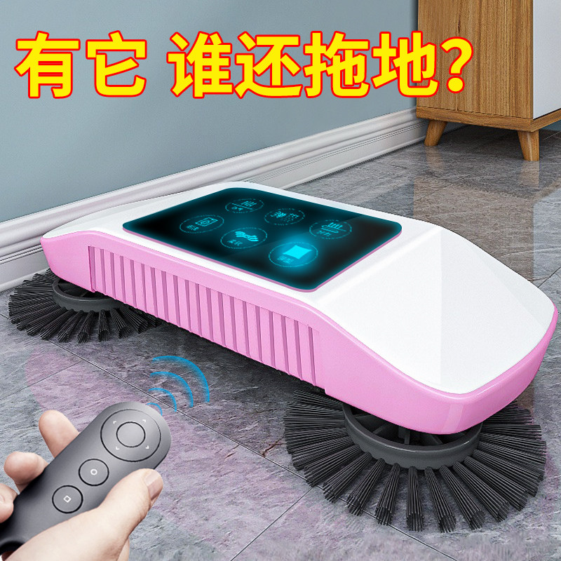 日本进口SIΕMUJIΕ扫地神器手推式扫地机家用扫把簸箕套装刮拖地