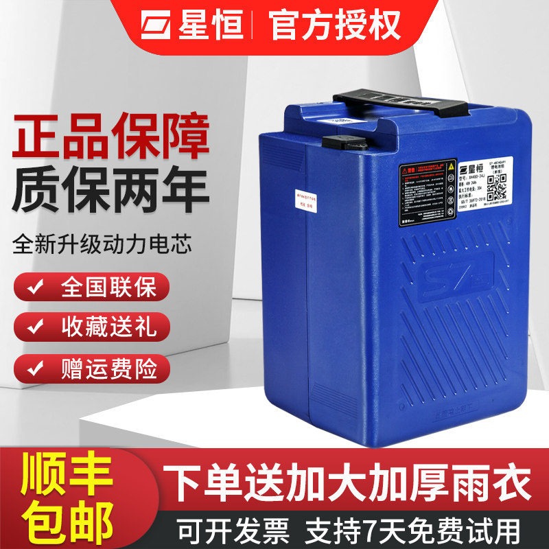星恒锂电池48V24Ah超锂雅迪爱玛小刀绿源台铃电动车新国标锂电池