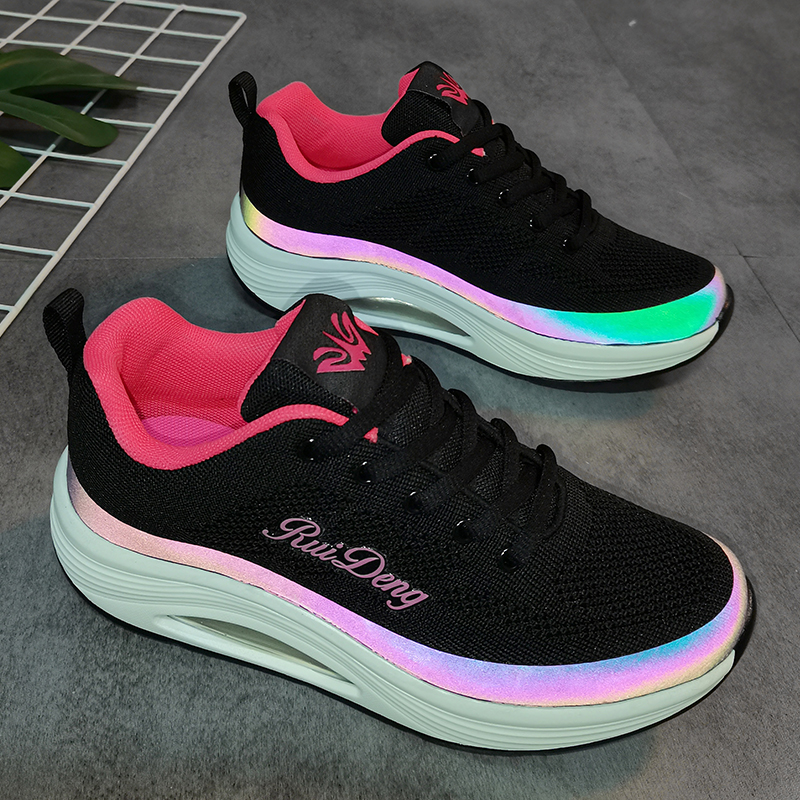 睿登时尚潮流厚底摇摇鞋反光