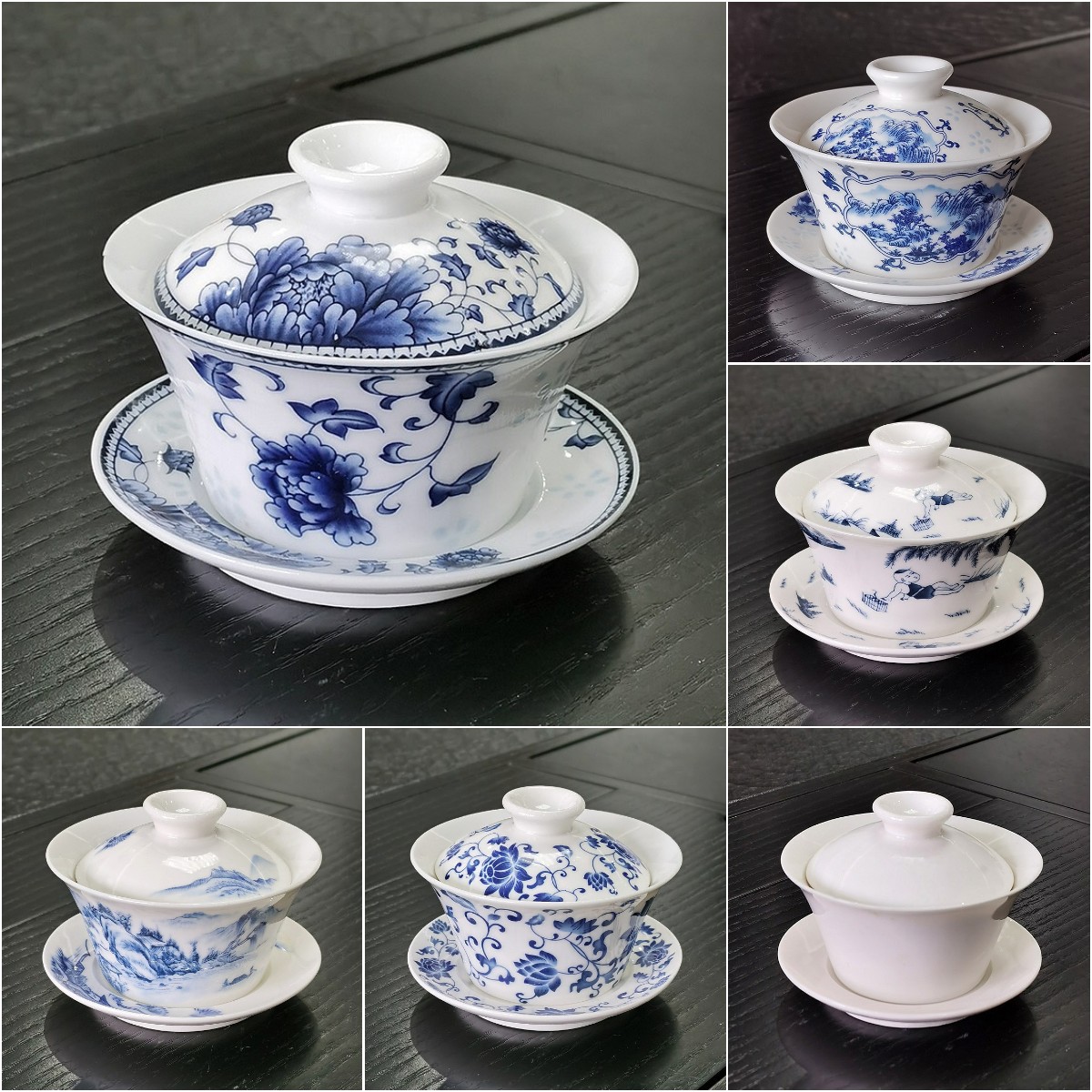 景德镇陶瓷三才盖碗茶功夫