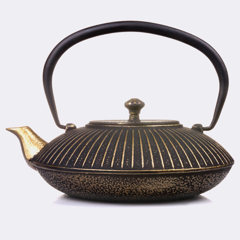 古代铸铁壶烧水茶壶生铁壶日本南部雨伞1.1l带滤网电视剧古装扇形