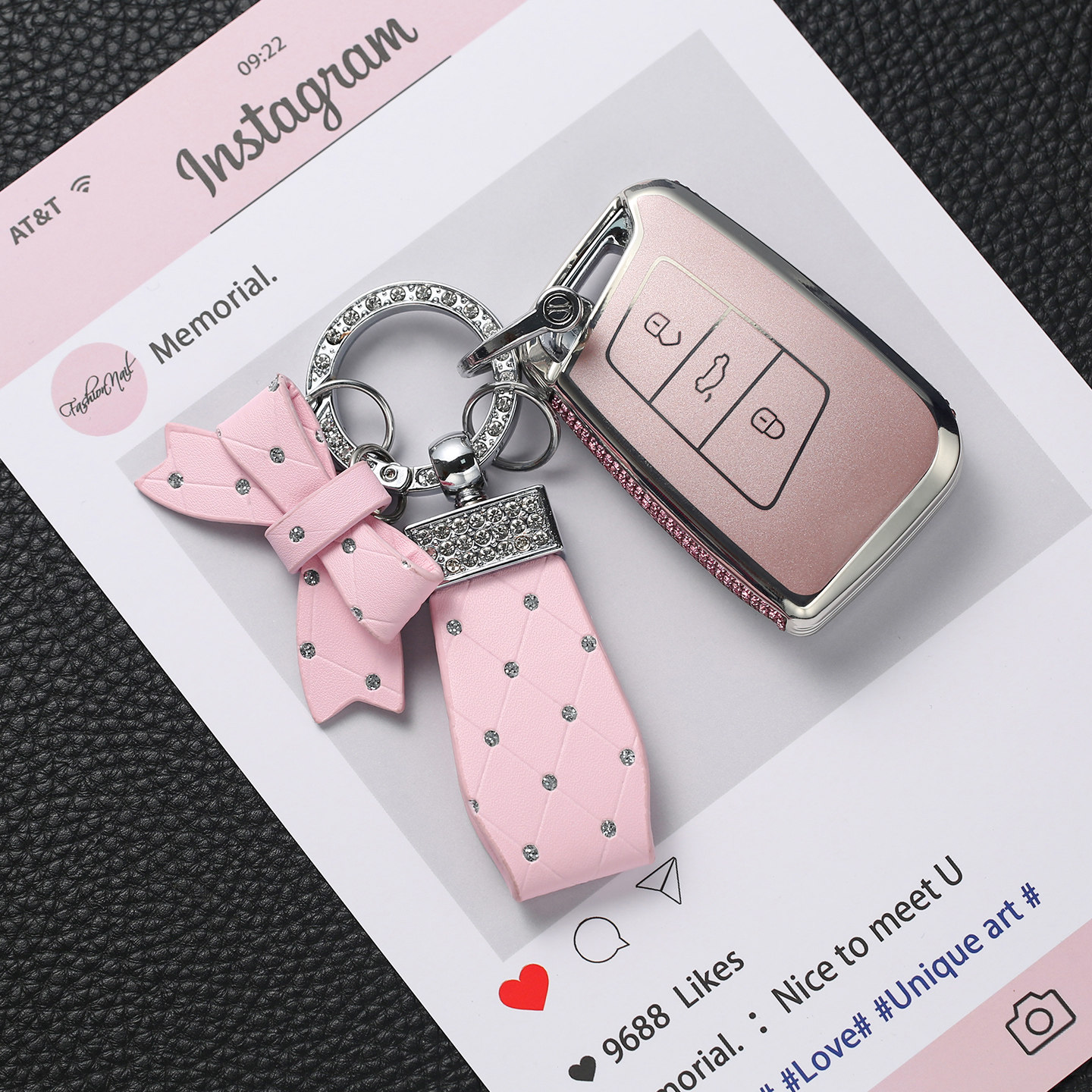 26款大众迈腾钥匙套帕萨特新能源途观L出众款CC威然途安车包扣女