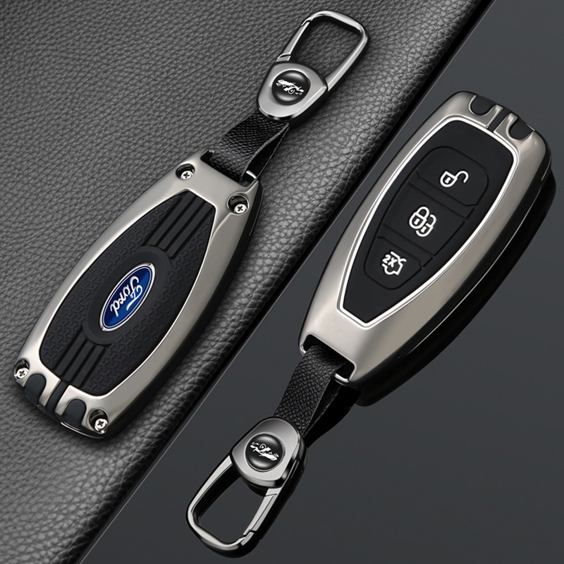福特翼虎款钥匙套12/13/15/17款蒙迪欧致胜经典福克斯钥匙包壳扣