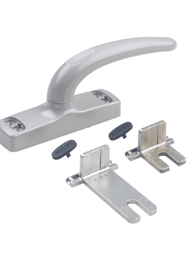 KIN LONG坚朗五金配件断桥铝门窗执手铝合窗把手门窗80孔拉手坚朗