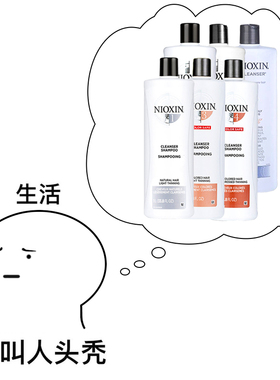 NIOXIN俪丽康丝123456号清洁洗发水脂溢性掉发固发露无硅油