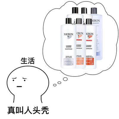 nioxin丽康丝洗发水固发无硅油