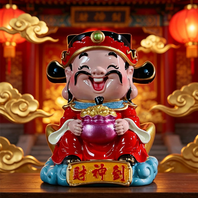财神爷储钱罐招财摆件新款存钱罐
