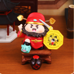 钟馗防小人小摆件神器办公室上班桌面工位破供桌物件解压情绪稳定