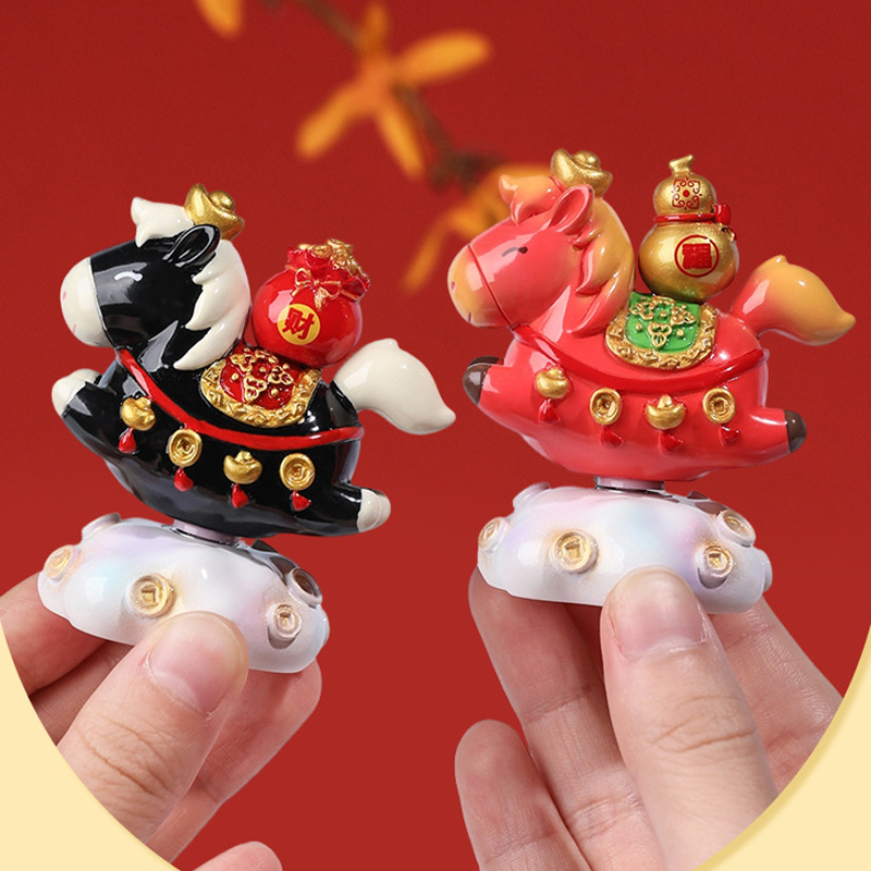 生肖马2026新款招财马上有钱摆件