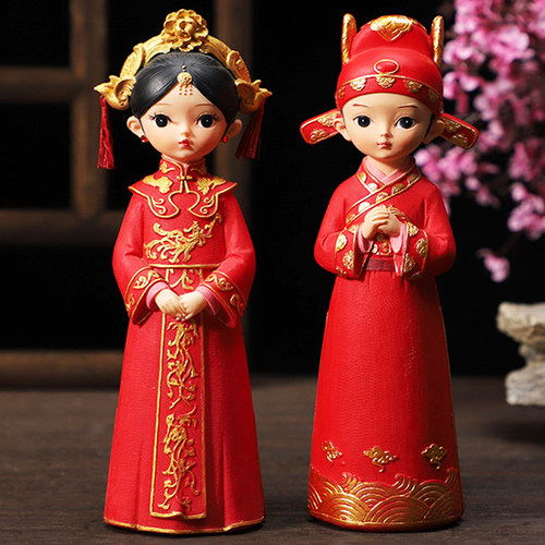 结婚礼物娃娃公仔摆件送新娘手办