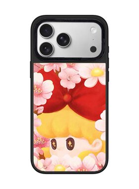 【韩国】新年捧花少女接花福适用苹果17promax壳iphone16plus镜面保护15/1413pro磁吸Magsafe12ins11