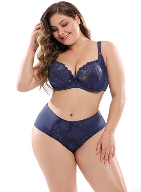 big Lady Bra Set Women ECup Plus Size Underwear Bras文胸套装