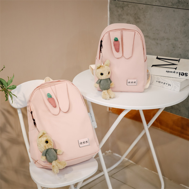 韩版女童时尚可爱旅游背包小学生中大童补课双肩包儿童春游包包潮