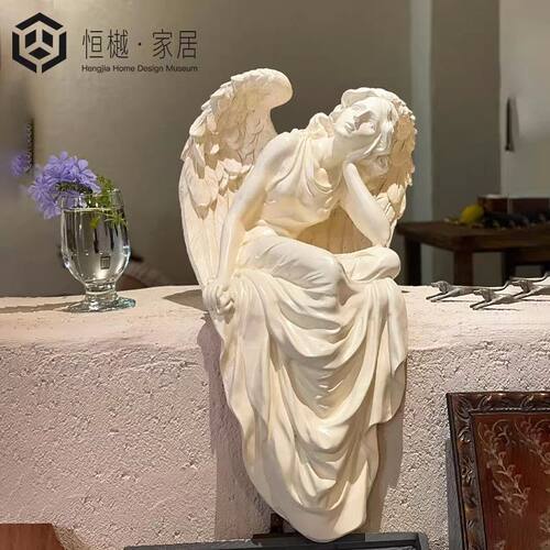恒樾家居天使树脂摆件轻奢优雅