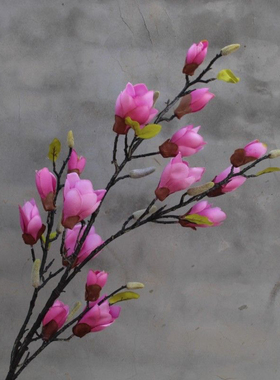 仿真花多头玉兰花家居客厅餐桌花艺绢花客厅装饰花瓶仿真花束