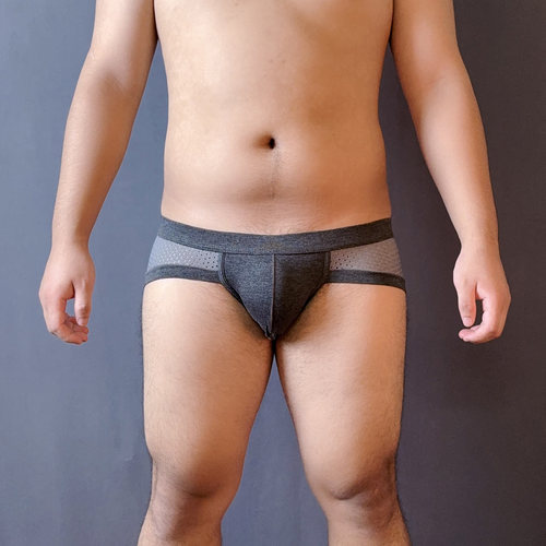 男士低腰网孔三角裤提臀U凸囊袋