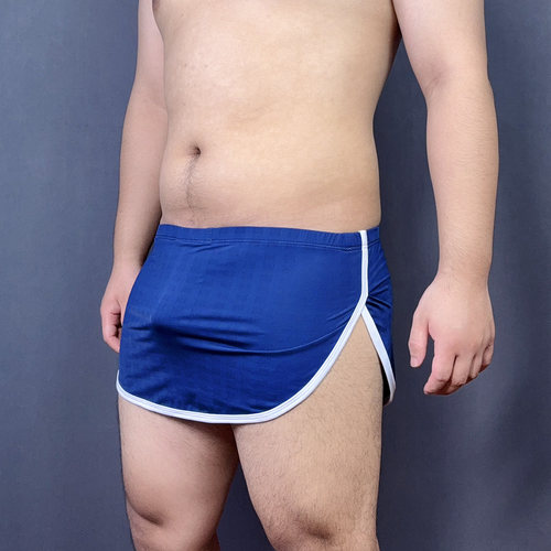 男士冰丝阿罗裤一片式高开叉男裙