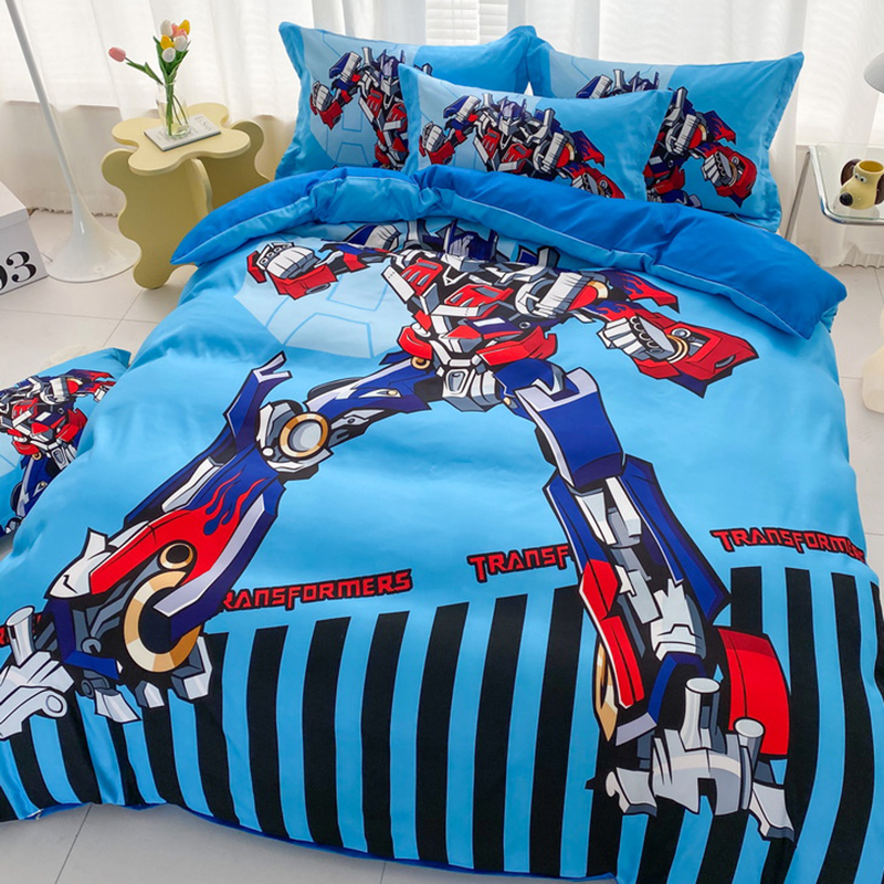 儿童男童男孩被套单件120x150cm200幼儿园擎天柱变形金刚被罩单人