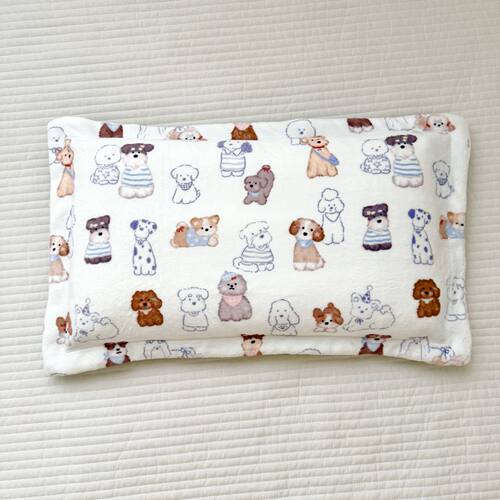 牛奶绒儿童枕头套可爱小狗幼儿园专用枕套30x50cm小号40x60枕芯套