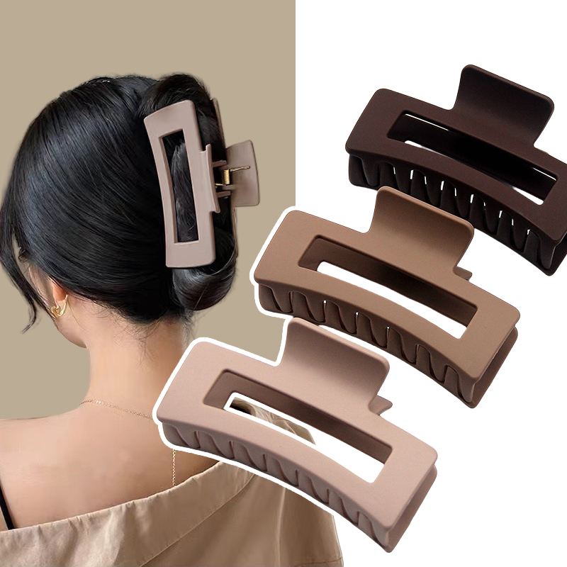 磨砂抓夹发抓夹子pc材料发夹气质