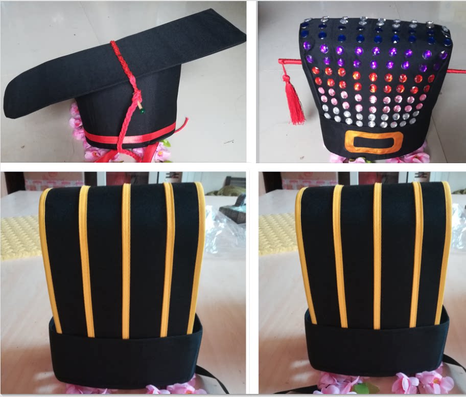 新款汉服成人礼冠爵弁皮弁缁布冠 搭配婚服礼服古装帽子古代冠帽