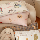 单只枕头套卡通加厚萌系少女牛奶绒家用48x74cm一对请拍2大版 枕套