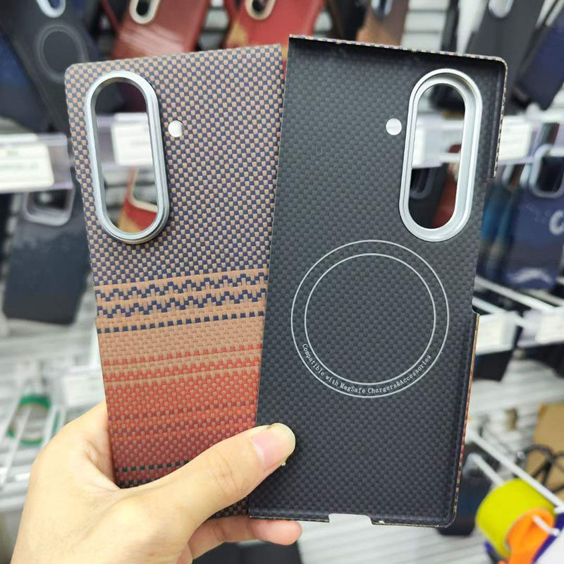 适用三星Z Fold 7凯夫拉手机壳MagSafe磁吸超薄Fold7芳纶碳纤维折叠手机保护套