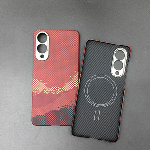 适用三星Galaxy S25 Edge凯夫拉碳纤维手机壳Magsafe磁吸S25Edge防摔防刮防爆超薄进口芳纶保护套