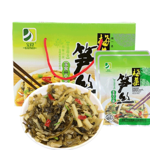 宝食梅菜笋丝咸菜腌菜酸菜下饭菜小菜【梅菜笋丝 整箱80g×30包】