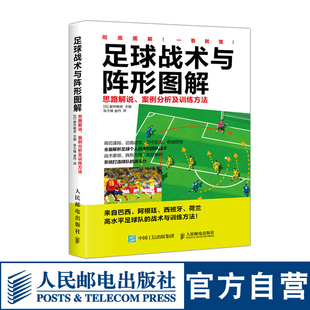 足球教程训练书籍 案例分析及训练方法 足球战术书 青少年足球入门 足球战术与阵形图解 思路解说