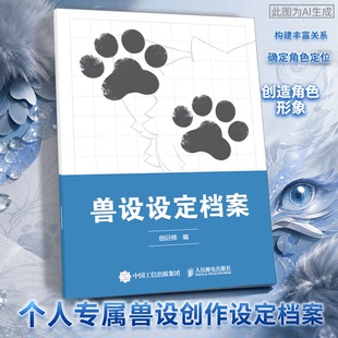 兽设设定档案 OC设定本兽设 人设立绘头像动漫角色设计教程辅助绘画册临摹本动漫人物临摹手绘本漫画教程书