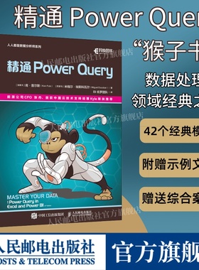 【出版社旗舰店】精通 Power Query 经典之作“猴子书”powerquery教程powerbi excel数据分析数据自动化处理财务大数据商业分析