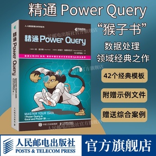 【出版社旗舰店】精通 Power Query 经典之作“猴子书”powerquery教程powerbi excel数据分析数据自动化处理财务大数据商业分析