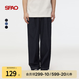 长裤 SPAO韩国同款 休闲直筒牛仔裤 男士 夏季