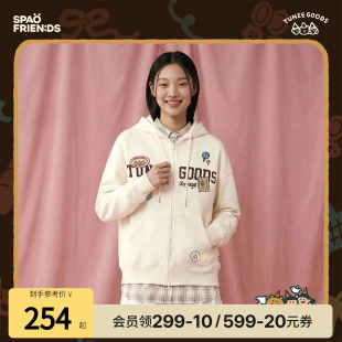 休闲连帽开衫 新品 卫衣外套 2025年冬季 TUNEEGOODS×SPAO联名款