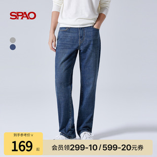 休闲复古直筒牛仔裤 男士 夏季 SPAO韩国同款