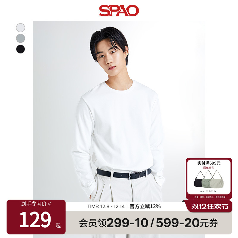 SPAO冬季休闲打底衫长袖T恤