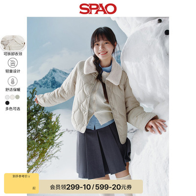 SPAO秋冬女士保暖棉衣外套