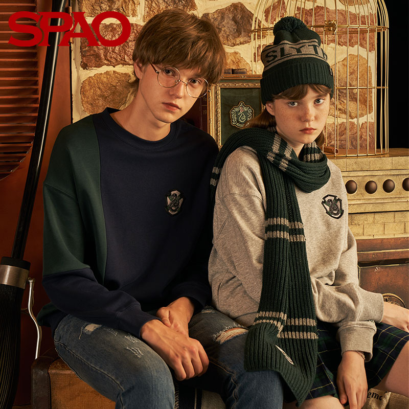 SPAO¹þÀû²¨ÌØÁªÃû¿îÇéÂÂÆ´É«ÎÀÒÂ2019ÇﶬпîÄÐÅ®Çà´ºSPMW949D08